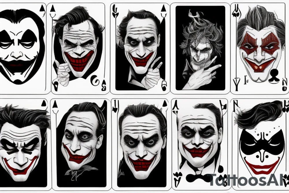joker joaquin phoenix dice cards why so serious tattoo idea