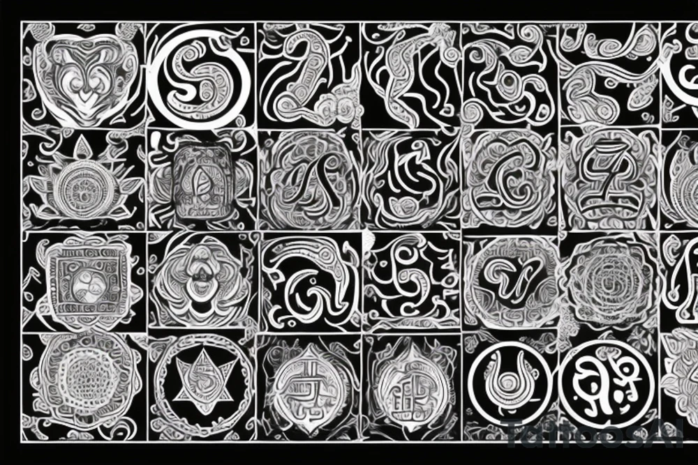 spiritual sign of great luck, bring fortune, om, Hindu, tattoo idea