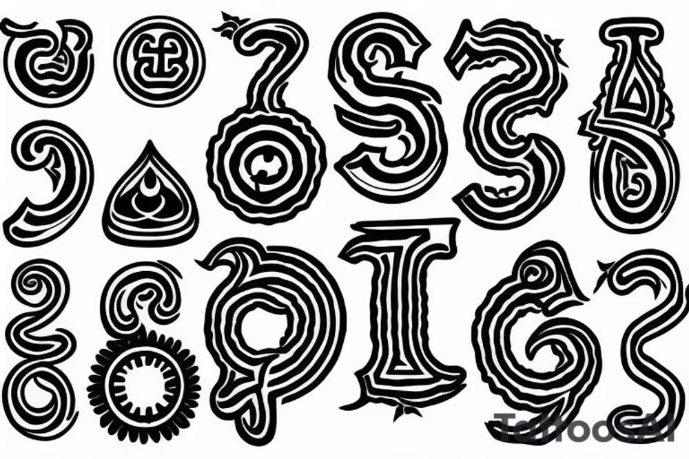 spiritual sign of great luck, bring fortune, om, Hindu, tattoo idea