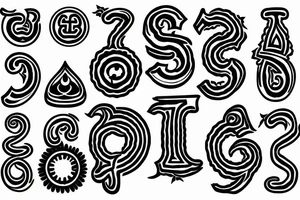 spiritual sign of great luck, bring fortune, om, Hindu, tattoo idea