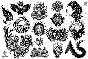spiritual great luck tattoo idea