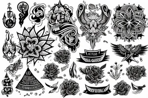 spiritual great luck tattoo idea