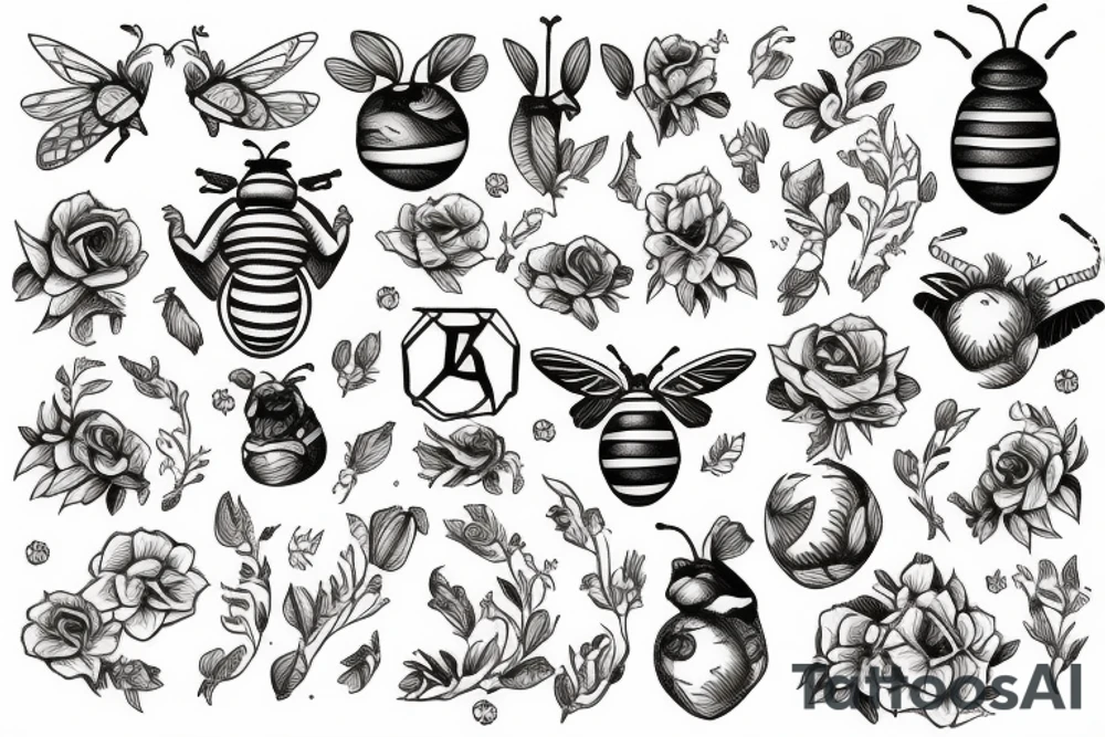 Bee in the present tattoo idea