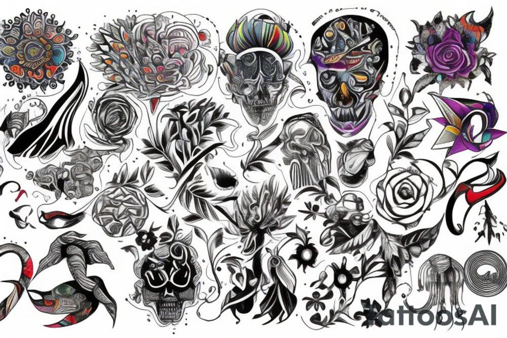 Psychedelic arm tattoo tattoo idea