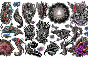 Psychedelic arm tattoo tattoo idea