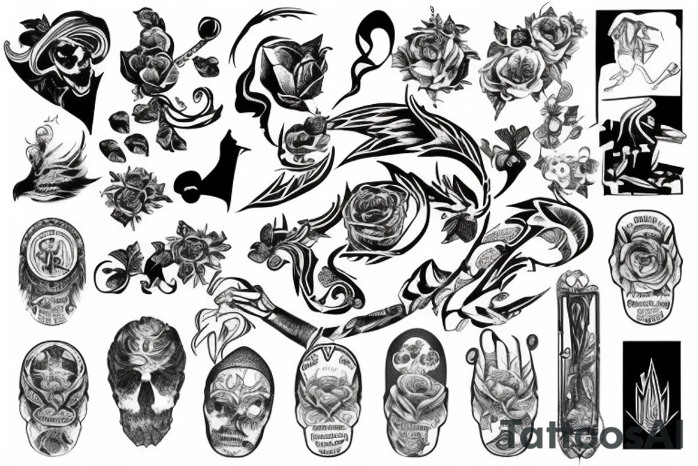 A scale of justice tattoo idea