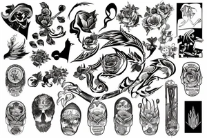 A scale of justice tattoo idea