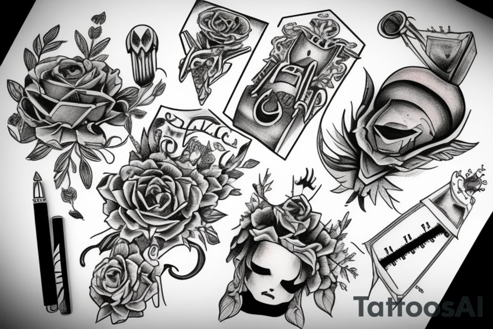 A scale of justice tattoo idea