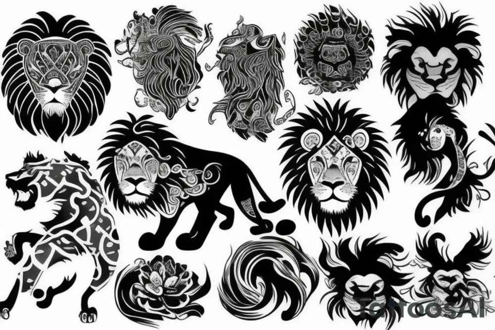 lion tattoo idea