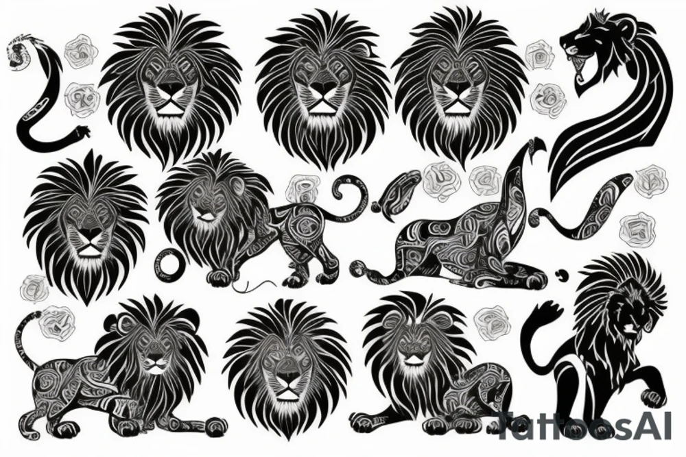 lion tattoo idea