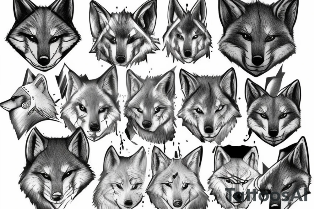 Forrest guard with wofl tattoo idea