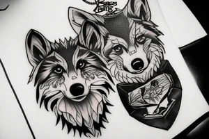 Forrest guard with wofl tattoo idea