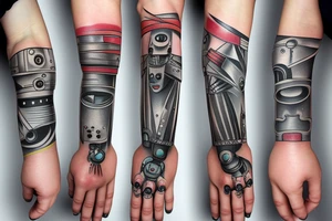 Robotic hand tattoo idea