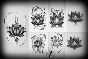 lotus flower tattoo idea