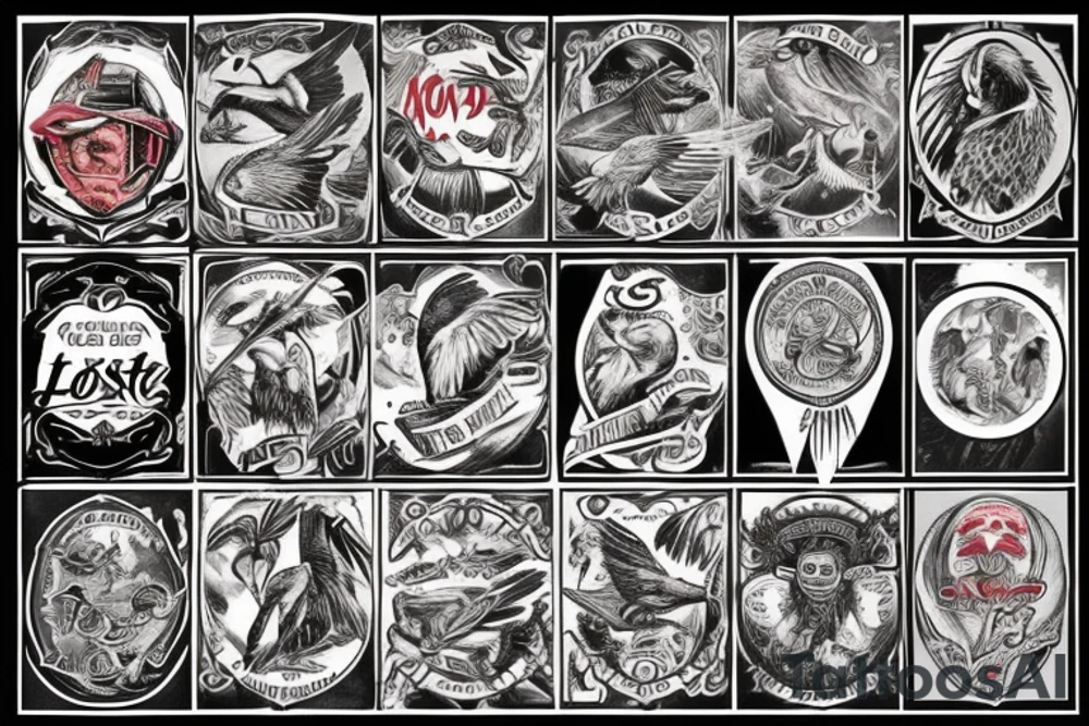 The Lost Ones MC with eagle tattoo idea