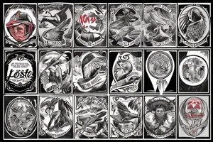 The Lost Ones MC with eagle tattoo idea