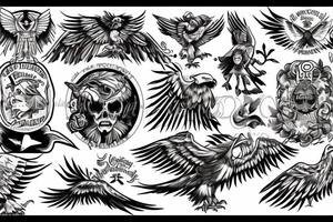 The Lost Ones MC with eagle tattoo idea