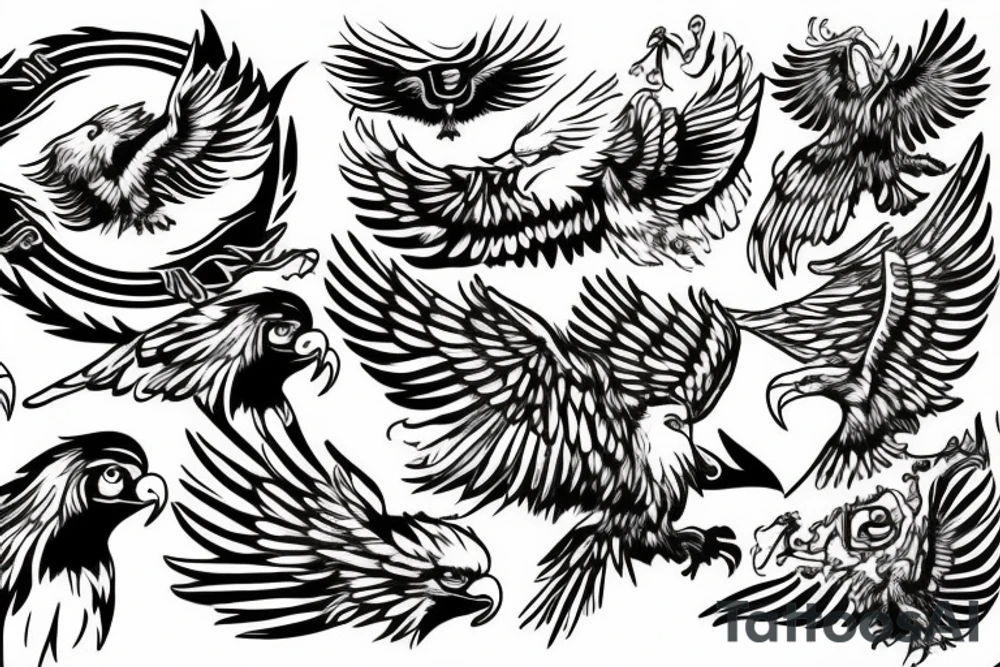 The Lost Ones MC with eagle tattoo idea