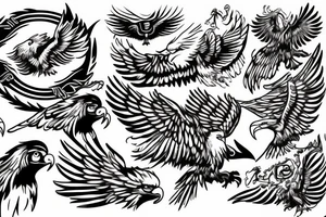 The Lost Ones MC with eagle tattoo idea