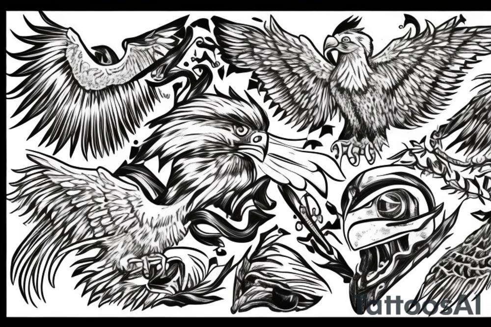 The Lost Ones MC with eagle tattoo idea