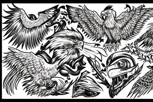 The Lost Ones MC with eagle tattoo idea