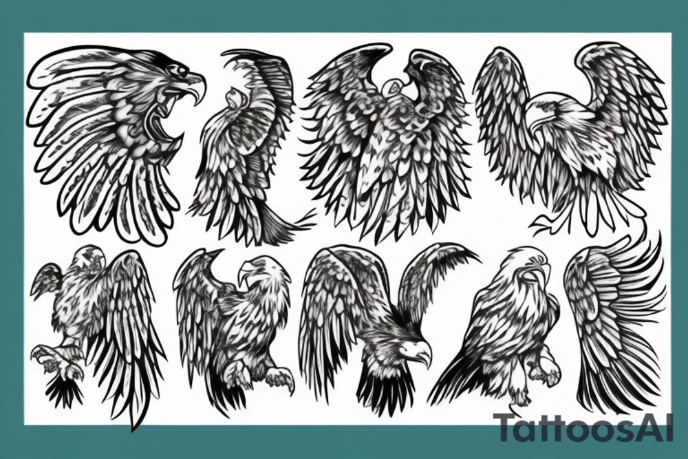 The Lost Ones MC with eagle tattoo idea