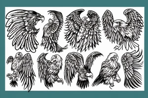 The Lost Ones MC with eagle tattoo idea