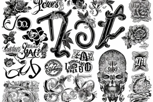 letras A M tattoo idea