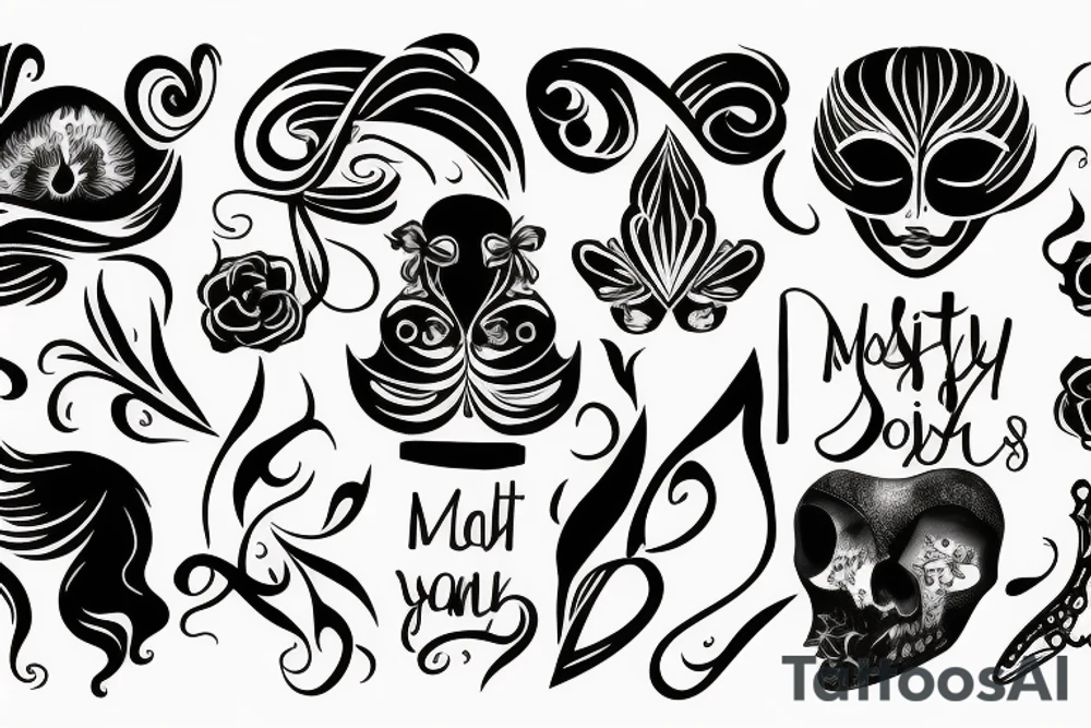 mystery, simple, aesthetics, for woman tattoo idea