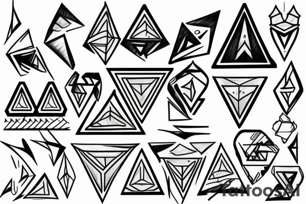 Triangle tattoo idea