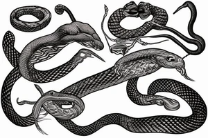 snake, artistic, meaningful, corny tattoo idea