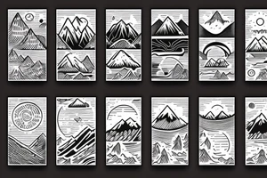 hiking nature mountains tattoo idea