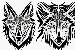 link from twilight princess half human half wolf tattoo idea