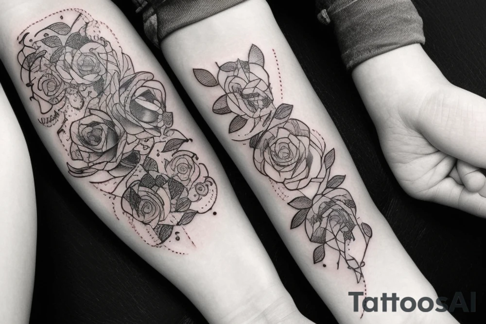 father and daughter tattoo idea