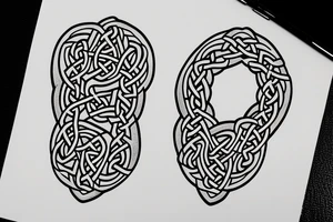celtic Saol word simple stick and poke tattoo idea