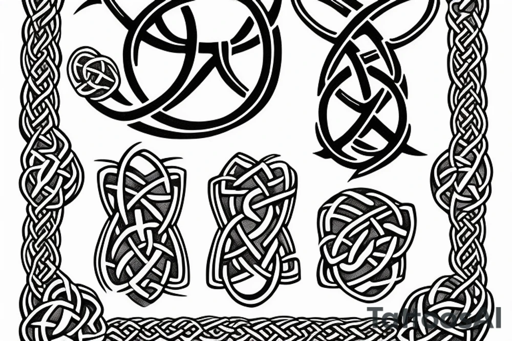 celtic Saol word simple tattoo idea