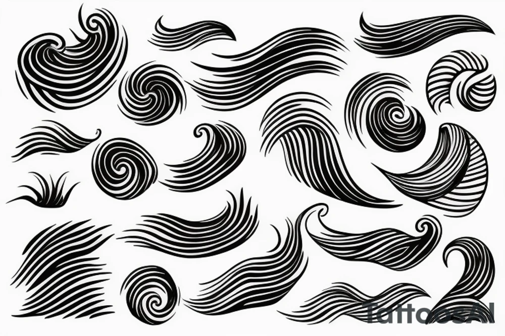 Waves tattoo idea