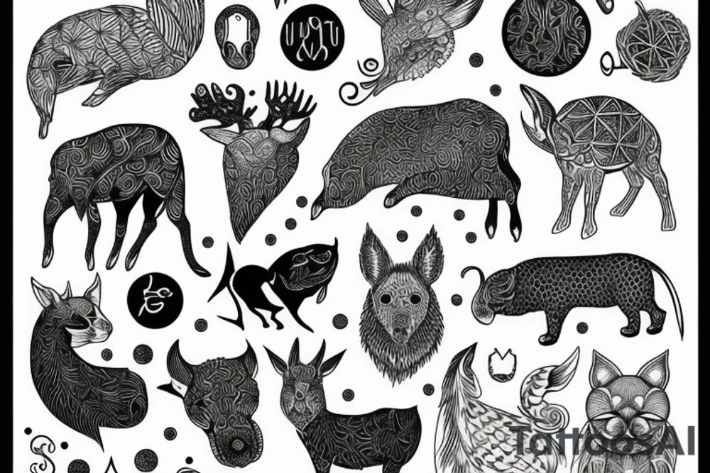 nordic animal tattoo idea