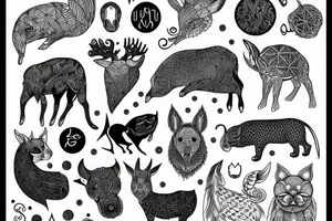 nordic animal tattoo idea
