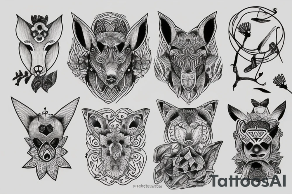 nordic animal tattoo idea