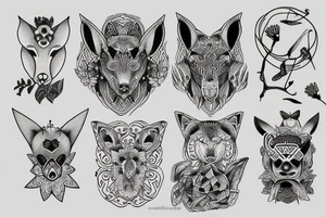 nordic animal tattoo idea
