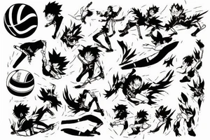 Haikyuu from the concrete tattoo idea