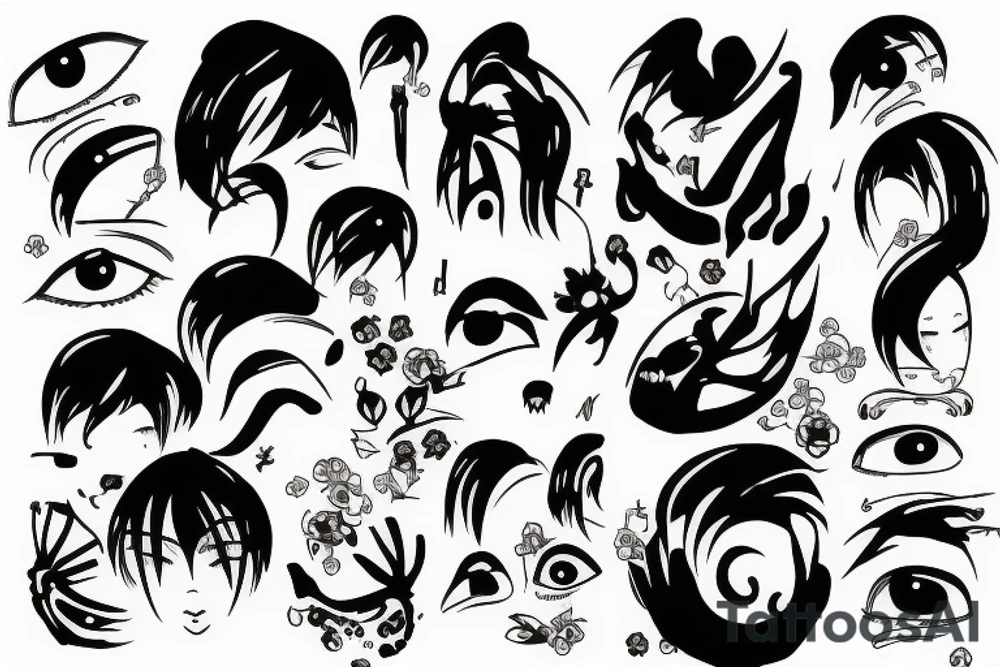 lonely , eyes, depression tattoo idea