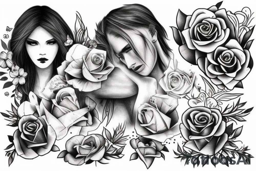 i miss her, loss, depressed, love tattoo idea