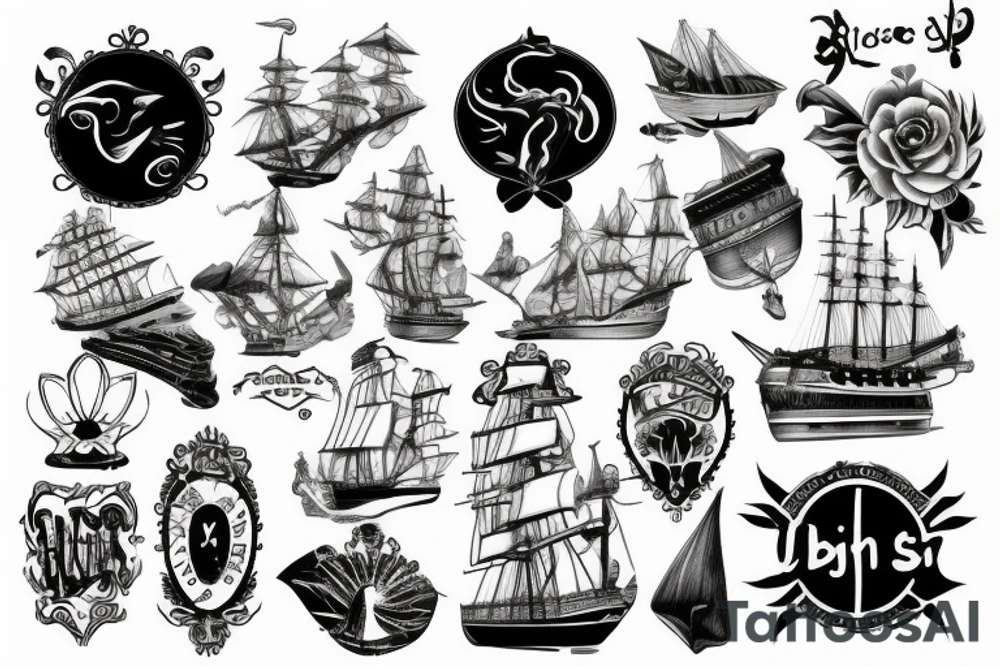 Big Ship tattoo idea