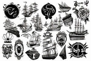 Big Ship tattoo idea