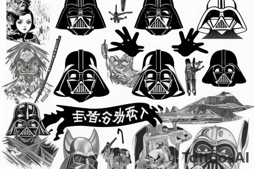 Darth vader on endor tattoo idea
