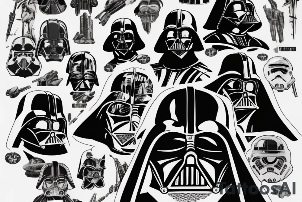 Darth vader on endor tattoo idea