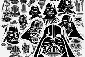 Darth vader on endor tattoo idea