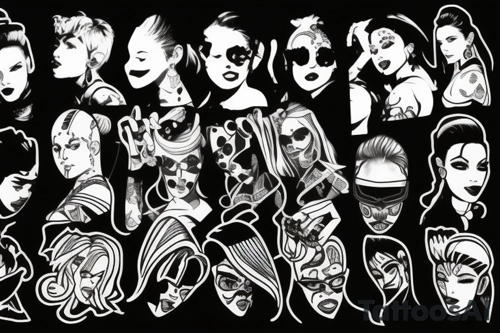 90s pop culture themed tattoo idea